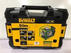 DEWALT 50M 3 X 360 LINE LASER 12V GREEN LASER L-BRACKET DCE089D1G LASER LEVEL RRP- £399.99