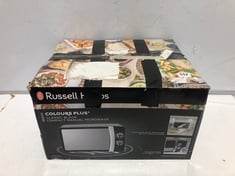 RUSSELL HOBBS COLOURS PLUS+ CLASSIC COMPACT MANUAL MICROWAVE MODEL NO-RHMM701B-N