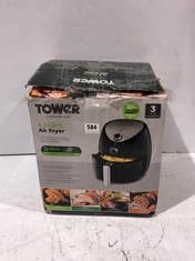 TOWER 4.3L AIR FRYER IN BLACK AND INNOTECK 5L DIGITAL AIR FRYER IN BLACK