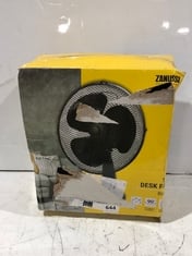 4 X ASSORTED FANS TO INCLUDE ZANUSSI 12" DESK FAN