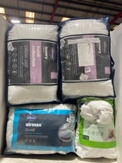 4 X ASSORTED SILENTNIGHT BEDDING TO INCLUDE HOTEL COLLECTION PILLOW PAIR