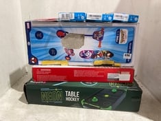 APPROX 8 X ASSORTED KIDS TOYS TO INCLUDE WINNING NEON TABLE HOCKEY