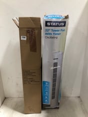 STATUS 32" TOWER FAN WITH OSCILLATING TO INCLUDE BASICS 29" TOWER FAN