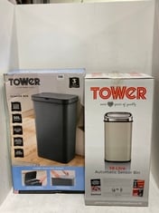 TOWER 50 LITRE SENSOR BIN TO INCLUDE TOWER 58 LITRE AUTOMATIC SENSOR BIN