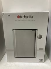 BRABANTIA BO TOUCH BIN WITH 2 INNER BUCKETS 2 X 30 LITRE MATT STEEL RRP- £245