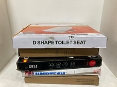 5 X ASSORTED TOILET SEATS TO INCLUDE IBERGRIF M41001 D-SHAPE TOILET SEAT