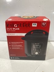 INSTANT DUO PLUS MULT-COOKER 5.7 LITRES RRP- £129.99