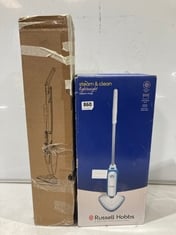 RUSSELL HOBBS STEAM & CLEANLIGHTWEIGHT STEAM MOP TO INCLUDE BASICS 2-IN-1 STICK VACUUM CLEANER WITH ECO MOTOR