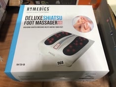 HOMEDICS DELUXE SHIATSU FOOT MASSAGER WITH HEAT MODEL NO-FM-TS9-GBTO INCLUDE HOMEDICS LEG EXERCISER MODEL NO-PSL-1500WTQVDEU