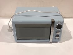 SWAN RETRO 800W MICROWAVE OVEN IN BLUE