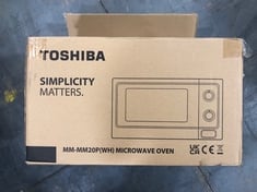 TOSHIBA MICROWAVE OVEN MODEL NO-MM-MM20P(WH)