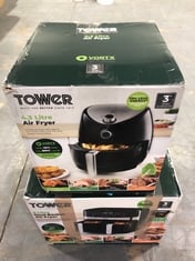 TOWER 9 LITRE DUAL BASKET AIR FRYER TO INCLUDE TOWER 4.3 LITRE AIR FRYER