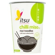 20 X ITSU CHILLI MISO RICE NOODLES, 63G (PACK OF 6) BB: 08/07/2024.