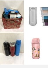 22X ASSORTED BOTTLES TO INCLUDE ION8 LEAK-PROOF CHILDREN'S WATER BOTTLE, BPA-FREE, 350ML (12OZ), GARDEN, CONTIGO LUXE AUTOSEAL TRAVEL MUG, STAINLESS STEEL THERMAL MUG, VACUUM FLASK, LEAKPROOF TUMBLER