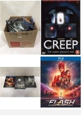 34X ASSORTED DVDS TO INCLUDE THE FLASH: THE NINTH AND FINAL SEASON (DC), CREEP DVD.