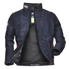 HELLY HANSEN MENS CREW MIDLAYER JACKET, M, NAVY.