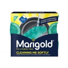 X13 ASSORTED ITEMS TO INCLUDE MARIGOLD CLEANING ME SOFTLY SCOURER 2PK.