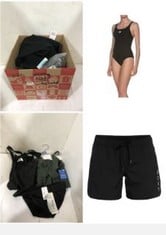 20X ASSORTED SWIMWEAR TO INCLUDE ROXY YOUNG WOMEN CLASSICS 5 INCH BOARDSHORT, BLACK, L EU, ARENA WOMENS DYNAMO R ONE PIECE SWIMSUIT, NERO, 32 EU.