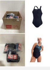 X20 ASSORTED SPEEDOS TO INCLUDE SPEEDO WOMEN'S MEDLEY LOGO 1 PIECE SWIMSUIT | CLASSICS | MEDALIST STYLE, TRUE NAVY/PICTON BLUE, 32, SPEEDO WOMENS ECO ENDURANCE+ MEDALIST SWIMSUIT, TRUE NAVY, 36 EU.