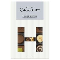 X17 ASSORTED CHOCOLATE TO INCLUDE HOTEL CHOCOLAT - MILK TO CARAMEL H-BOX, 155G.