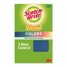 X12 ASSORTED ITEMS TO INCLUDE SCOTCH-BRITE DOBIE ALL PURPOSE SCRUBBING PADS: DOBIE COLORS / 3-PACK/ASSORTED (BLUE, GREEN, RED).