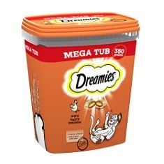 X11 ASSORTED PET ITEMS TO INCLUDE DREAMIES CAT TREATS CHICKEN 350G (PACK OF 2).