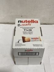 12 X NUTELLA B-READY BREAKFAST BARS (36 PER BOX) BB: 09/05/24.