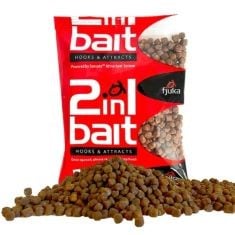 X28 ASSORTED FISHING ITEMS TO INCLUDE FJUKA 2IN1 ORIGINAL - 5MM HOOK BAIT. THE SOFT FEED PELLET & ATTRACTANT (NATURAL).