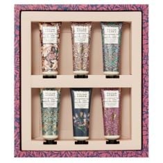 11 X WILLIAM MORRIS AT HOME DOVE & ROSE WHITE IRIS & AMBER HAND CREAM CARE GIFT SET | SHEA BUTTER & ESSENTIAL OILS | VEGAN FRIENDLY | TRAVEL FRIENDLY SIZES | 6 X 30ML.