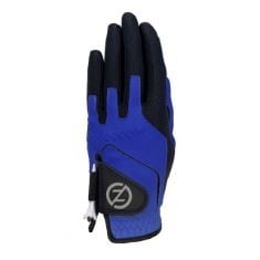 39 X ZERO FRICTION JUNIORS PERFORMANCE LEFT HAND SYNTHETIC GOLF GLOVE, ONE SIZE, BLUE.