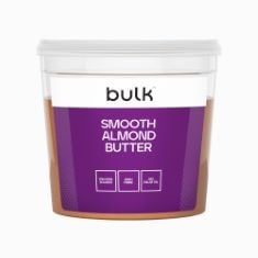 X7 ASSORTED BULK ITEMS TO INCLUDE BULK NATURAL ALMOND BUTTER TUB, SMOOTH, 1 KG, PACKAGING MAY VARY, BULK SPINACH POWDER, 500 G, 50 SERVINGS, PACKAGING MAY VARY.