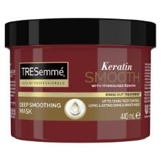 8 X TRESEMMÉ KERATIN SMOOTH DEEP SMOOTHING MASK RINSE-OUT HAIR TREATMENT WITH HYDROLYSED KERATIN FOR SOFT, SHINY, FRIZZ-FREE HAIR 440 ML.