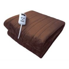 APPROX X20 ASSORTED ITEMS TO INCLUDE BAUER ELECTRIC HEATED THROW BLANKET WITH LUXURY FLEECE LINING | 10 HEAT LEVELS | MACHINE WASHABLE | BROWN.