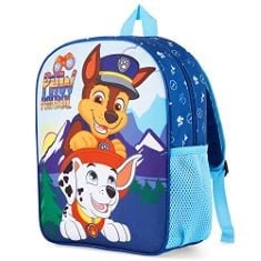 X6 ASSORTED BAGS TO INCLUDE PAW PATROL BACKPACK FOR KIDS TODDLER BACKPACK GIRLS BOYS CHASE MARSHALL KIDS RUCKSACK NURSERY PRESCHOOL TRAVEL HOLIDAY (BLUE).