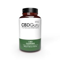 6 X CBD GURU CBD GUMMIES 20MG 60 PACK - MIXED FRUIT FLAVOUR BROAD SPECTRUM CBD GUMMY BEARS FOR SLEEP & ANXIETY SUPPORT, 1200MG TOTAL CBD BBE 10.2024.