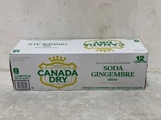 28 X CANADA DRY DIET GINGER ALE 12 X 355ML - BBE 09/24 (COLLECTION ONLY)