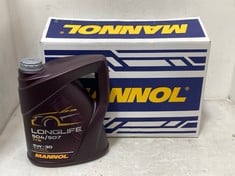 23 X MANNOL LONGLIFE 504/507 5W-30 ENGINE OIL C3 UNIVERSAL FULLY SYNTHETIC 5L 4 PACK (COLLECTION ONLY)