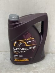 10 X MANNOL LONGLIFE 504/507 5W-30 ENGINE OIL C3 UNIVERSAL FULLY SYNTHETIC 5L (COLLECTION ONLY)