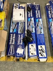 6 X ASSORTED ITEMS TO INCLUDE STREETWIZE UNIVERSAL ROOF BARS - MODEL NO. SWRB4