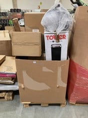 PALLET OF ASSORTED ITEMS TO INCLUDE TOWER 58L AUTOMATIC SENSOR BIN