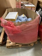 PALLET OF ASSORTED ITEMS TO INCLUDE PURE CELLULOSE HAND TOWEL V-FOLD 15 PACKS