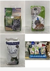 PALLET OF ASSORTED CAT LITTER TO INCLUDE BACK2NATURE SMALL ANIMAL BEDDING AND LITTER