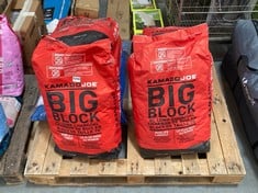 7 X KAMADO JOE BIG BLOCK XL LUMP CHARCOAL 9.07KG