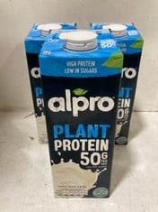 12X ALPRO PROTEIN SOYA DRINK (1L X 8PK)- RRP £11.99 BBE: 02/09/24 (COLLECTION ONLY, CAGE NOT INCLUDED)