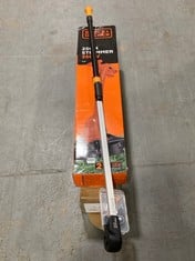 BLACK AND DECKER 25CM STRIMMER 350V- RRP £37.00 TO INCLUDE TERRATEK CORDLESS HEDGE TRIMMER- RRP £87.99