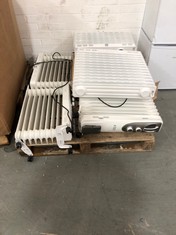 PALLET OF ASSORTED RADIATORS TO INCLUDE RUSSELL HOBS RADIATOR MODEL NO- RHOFR5002- RRP £56.99