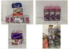 CAGE OF ASSORTED FOOD AND DRINK TO INCLUDE PAEDIASURE SHAKE CHOCOLATE FLAVOUR 4 X 200ML BBE: 01/2025 (COLLECTION ONLY) (CAGE NOT INCLUDED)