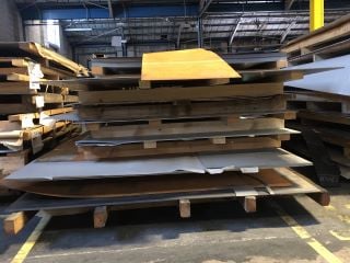 PALLET OF QTY OF SHEET METAL