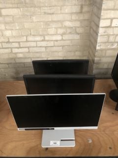 3 X  COMPUTER MONITORS TO INCLUDE LENOVO AND 2 X DELL