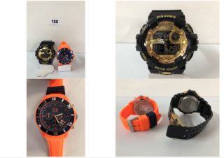 ICE ORANGE WIRST WATCH & PINDOWS WRISTWATCH